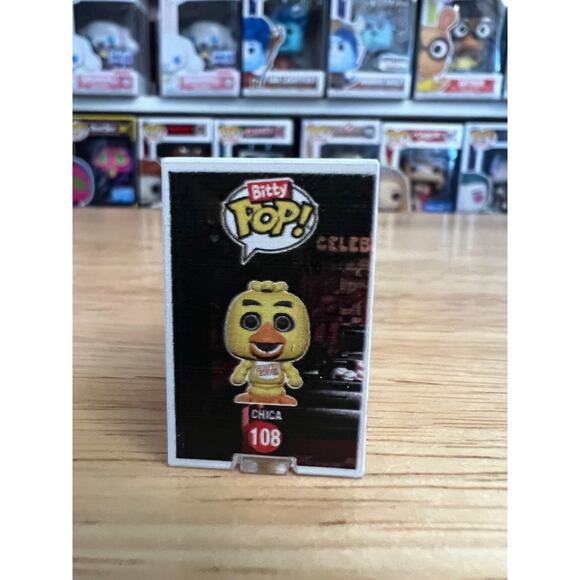 BITTY 1-INCH Chica the Chicken Five Nights Freddy's Funko Pop #108 5NAF Horror 5 - Picture 2 of 6